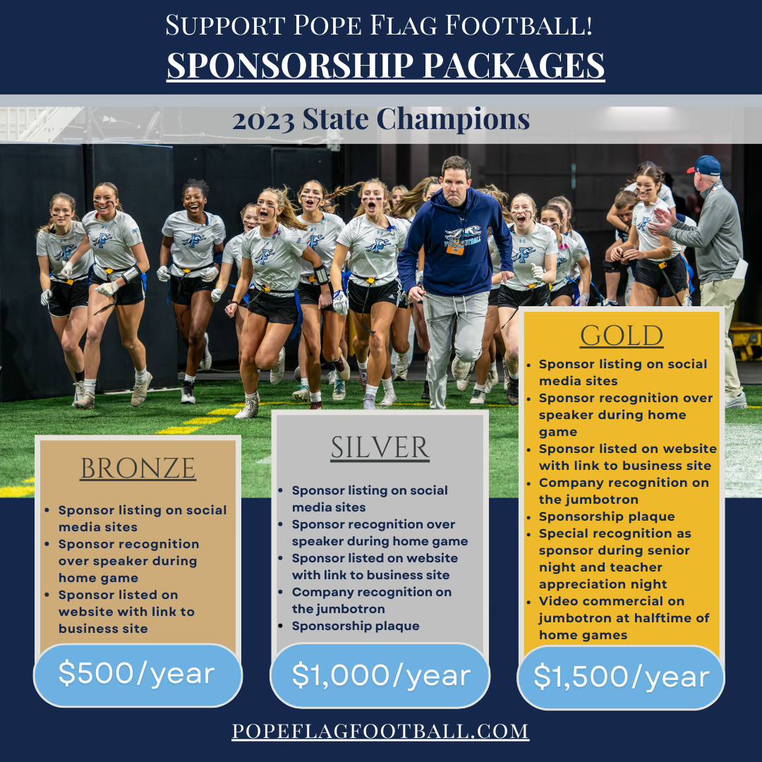 Pope Flag Football Sponsorships